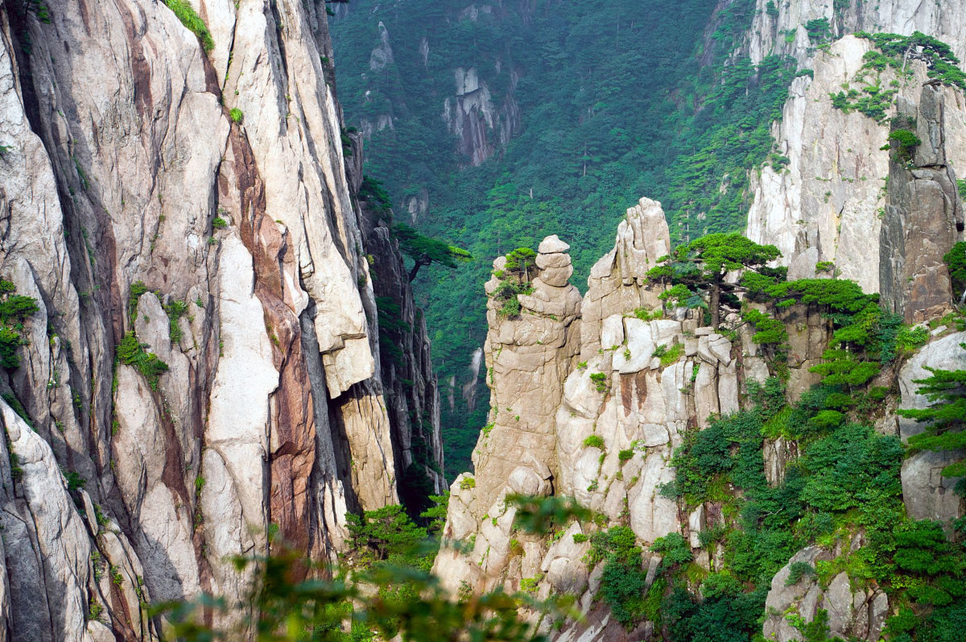 黄山图片高清一线天图片