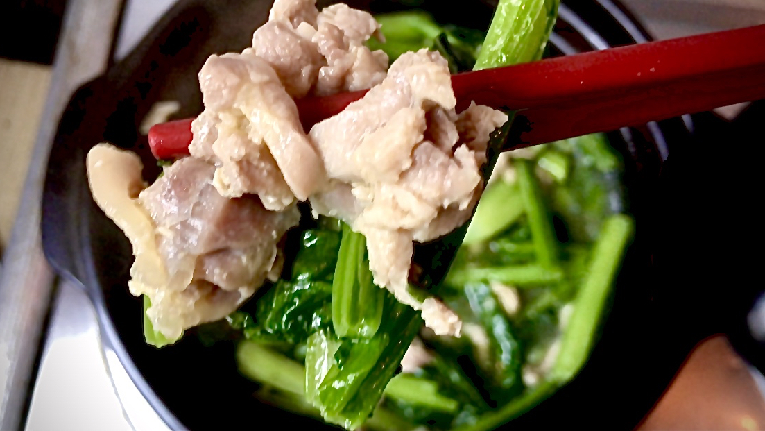 潮汕家常美食:春菜煲,春菜甘甜,鸡肉嫩滑,清淡不油腻