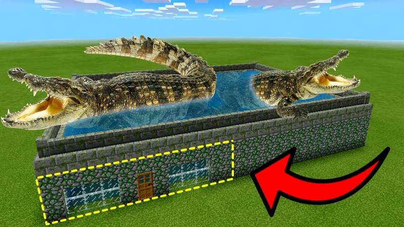 我的世界 如何在minecraft Pe中制作鳄鱼养殖场 游戏 沙盒类 好看视频