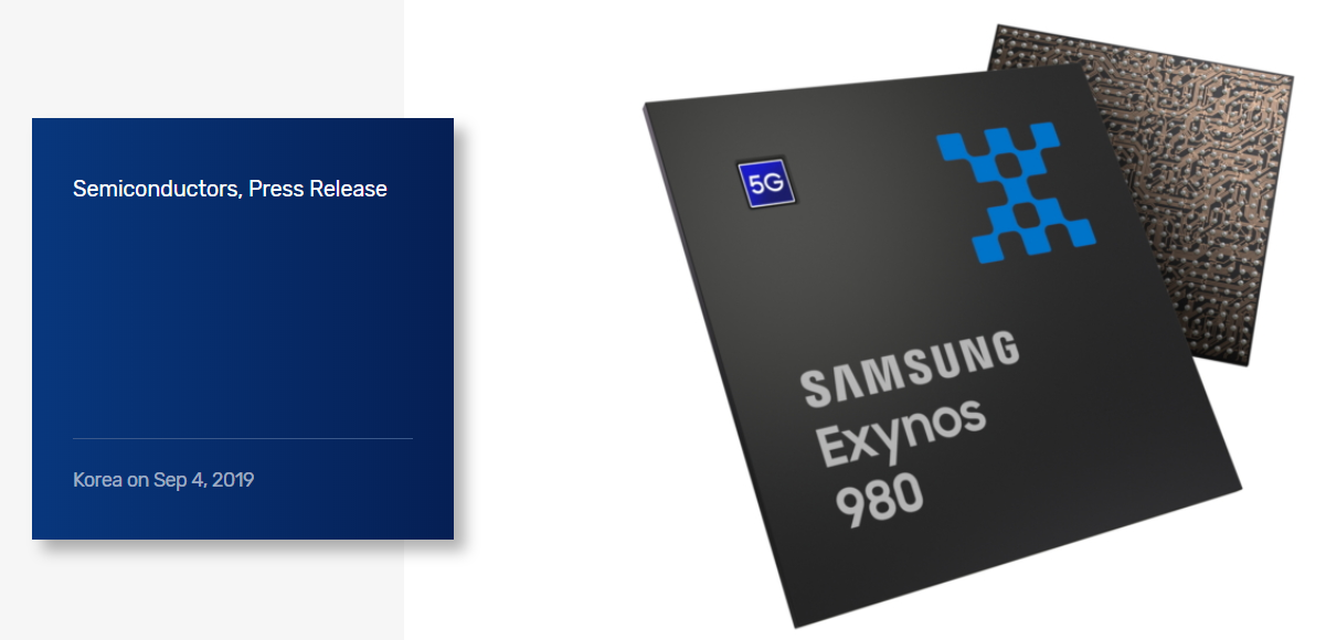 三星发布首款集成5g基带的处理器exynos 980