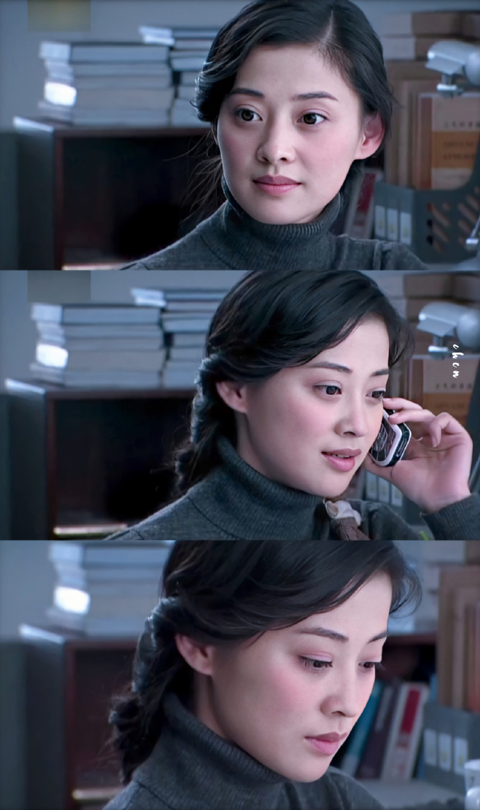 每日打卡# #电视剧在远方##梅婷在远方#/ 撩头发超美丽的爱莲 / 笑