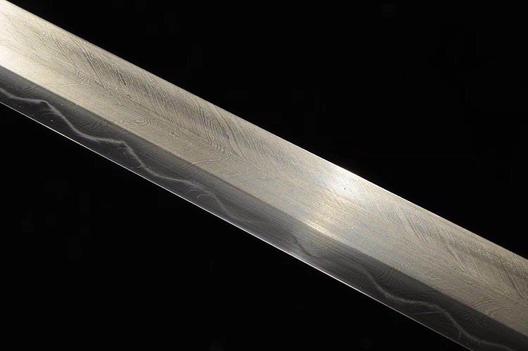 品名:君弘唐刀～羽毛纹烧刃尺寸:全长106cm 刃72cm  柄长27cm  刃宽3.