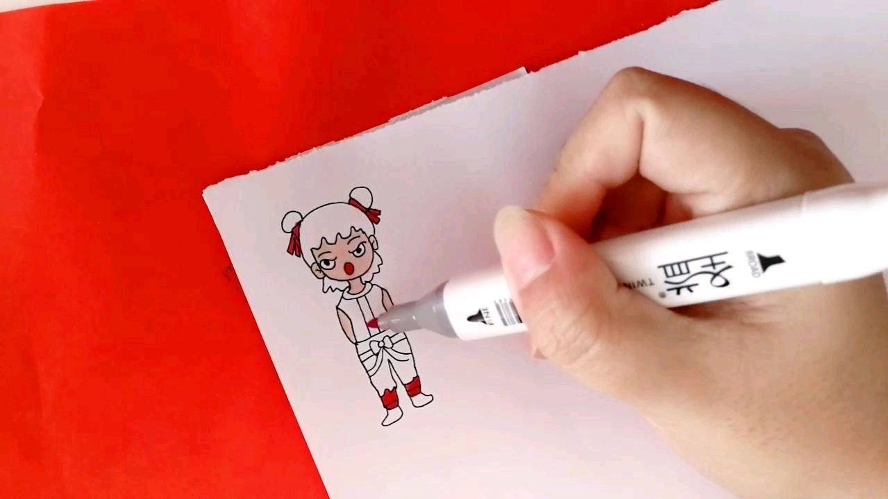 魔童哪吒简笔画!