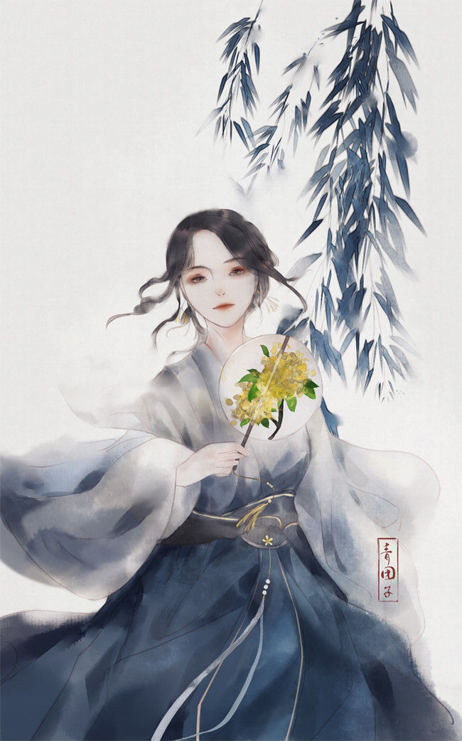 古风二次元壁纸:美人自古如名将,不许人间见白头!