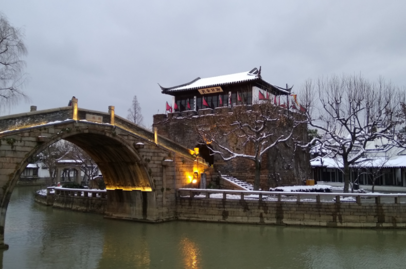 枫桥夜泊景区雪景,喜欢雪景的小伙伴赶紧收藏起来哦!