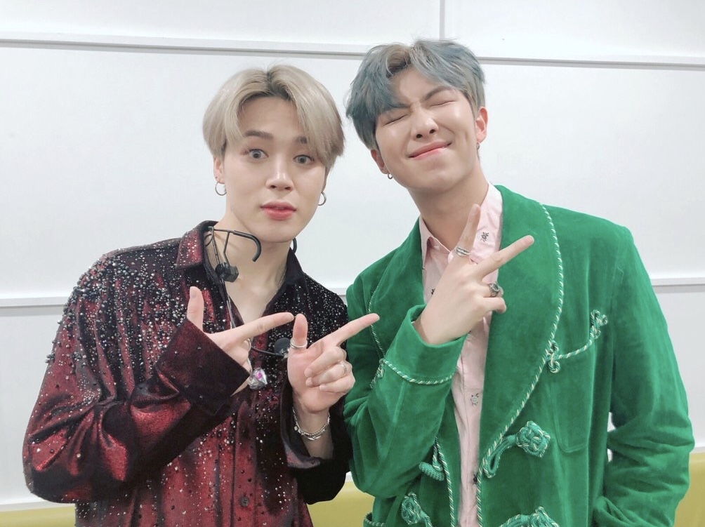 防弹少年团朴智旻和金南俊的哥哥弟弟之争 超级可爱的互动来了!