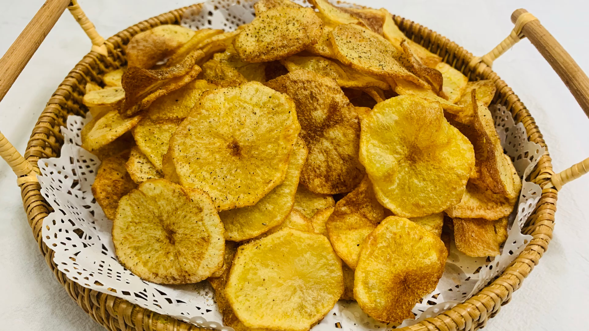 自制炸薯片,学会以后再也没买过薯片