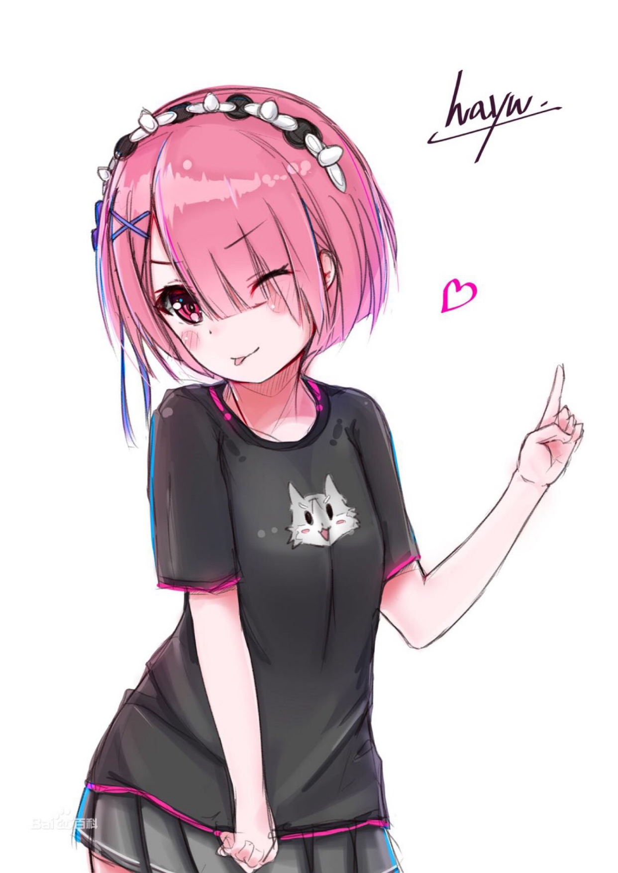 动漫美图:从零开始的异世界生活女主角拉姆,可爱少女图片欣赏