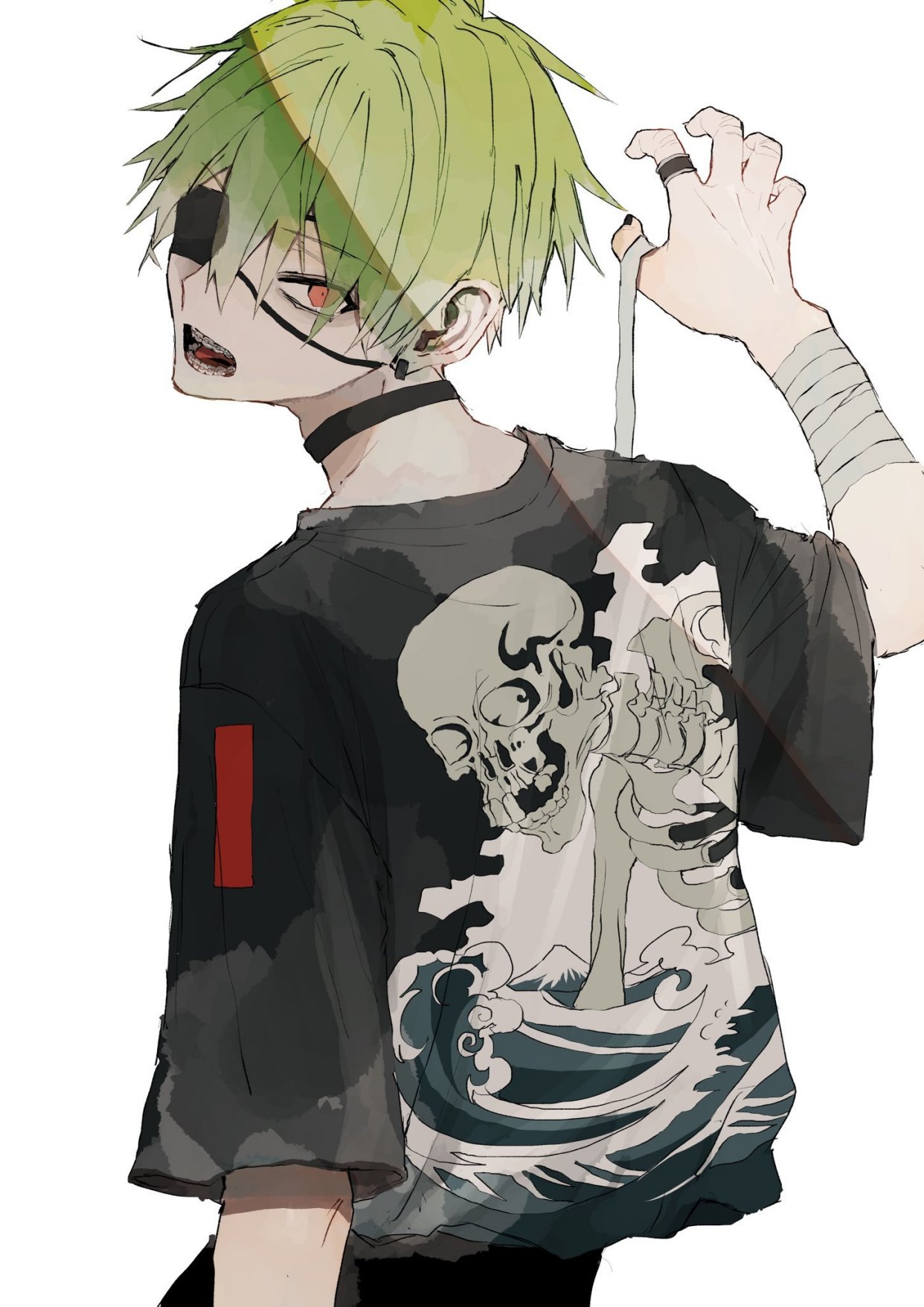 画师さくしゃ2插画作品,病娇男的美你欣赏的了吗?