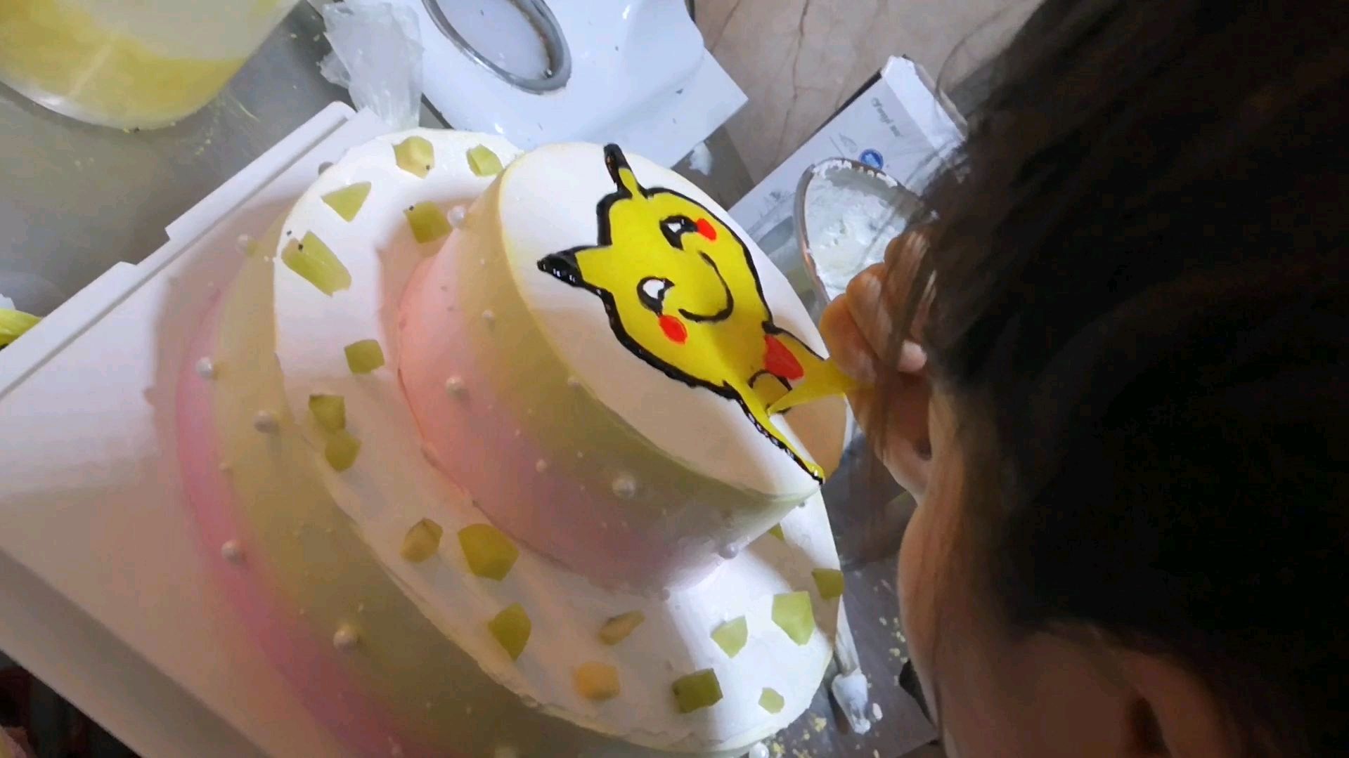 过年前DIY蛋糕庆祝2020的到来
