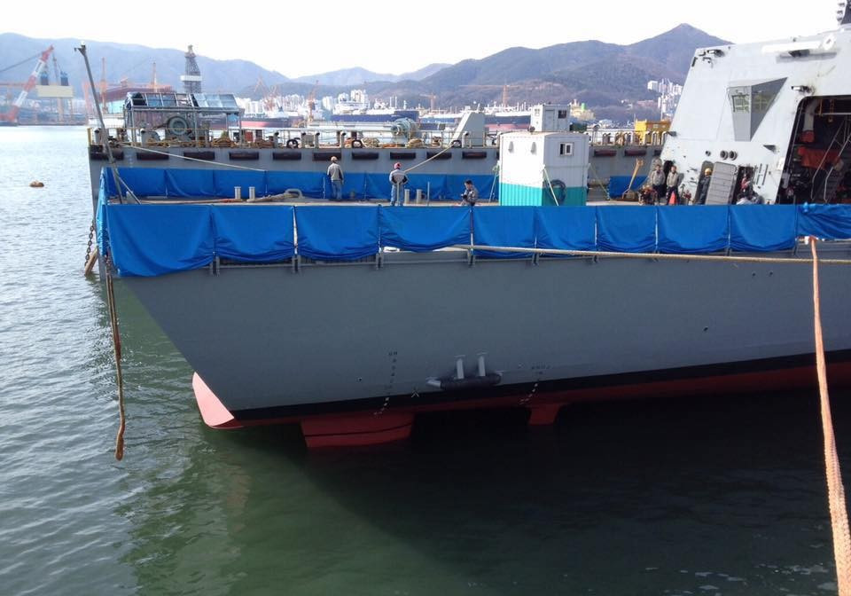 dw3000f型护卫舰,外形上像韩国海军刚服役不久的ffx-ii大邱级护卫舰的