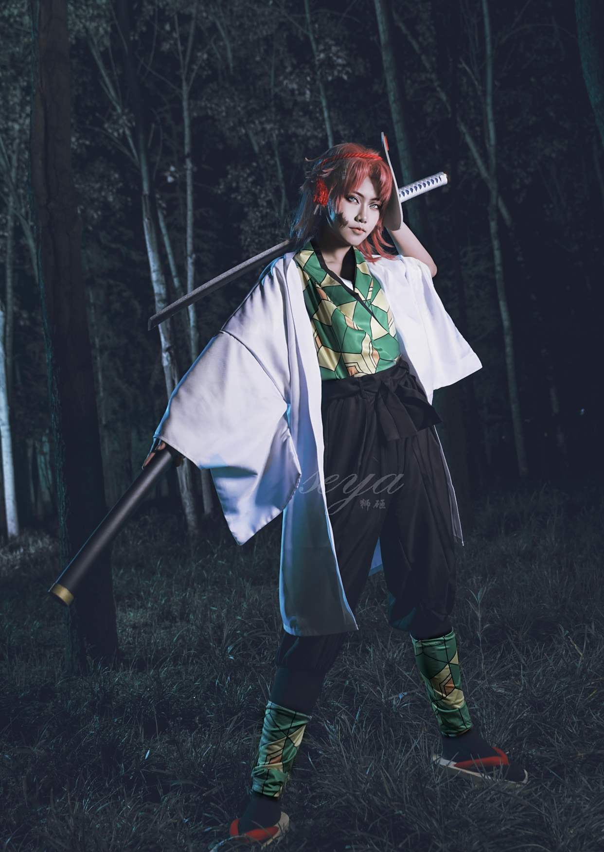 「鬼灭之刃」锖兔cos,是男人,就要在痛苦中学会沉默