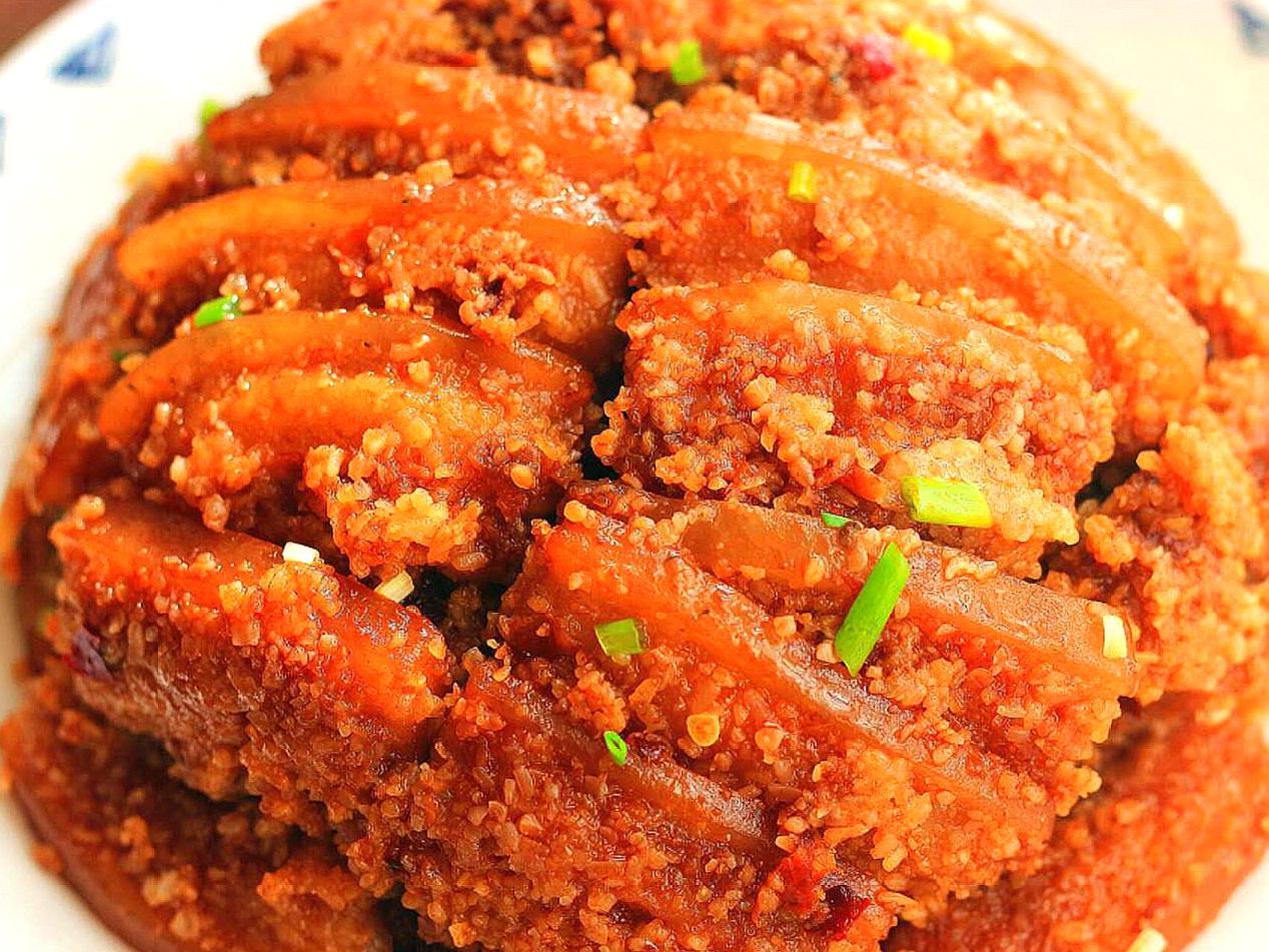 最地道的粉蒸肉做法,糯而清香爽口软嫩,过年必吃的一道菜