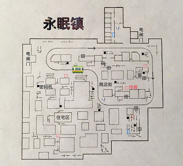 第五人格永眠镇地图一览 永眠镇全新手绘地图