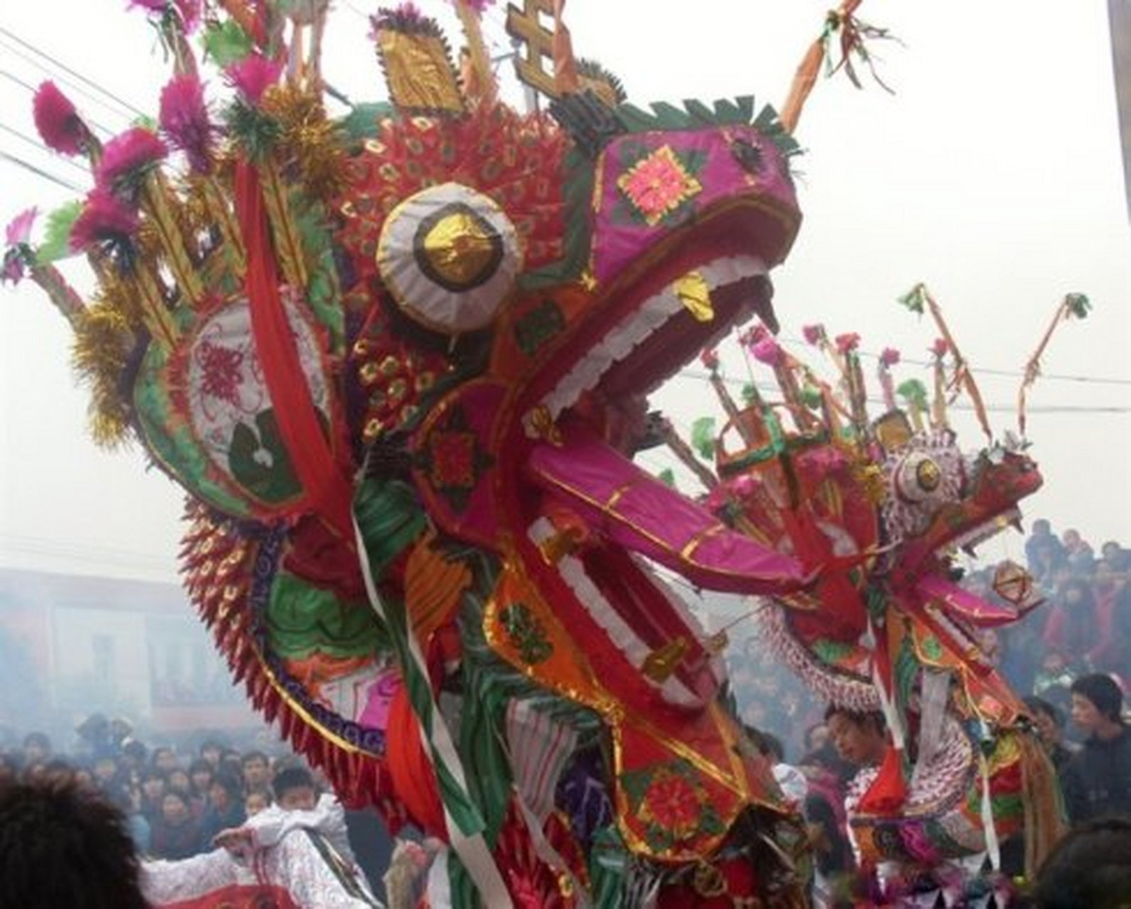 元宵节#【元宵节各地习俗】湖北省杨店龙灯:杨店高龙的组成:多用竹