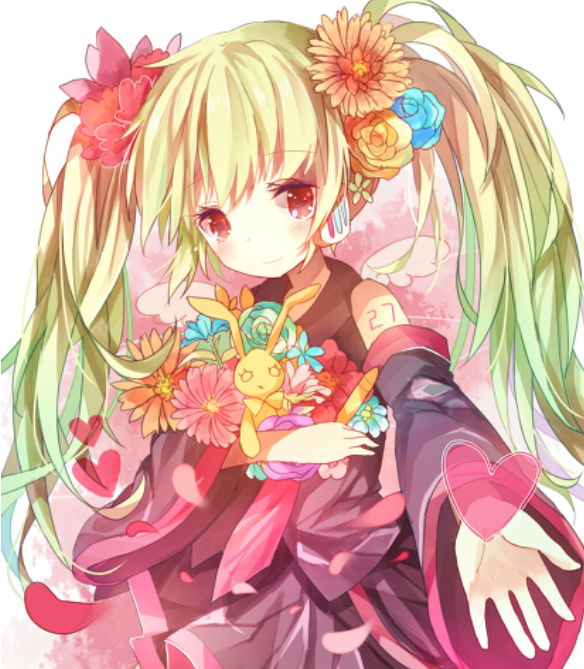 动漫头像:动感美丽的少女,对未来充满了希望!
