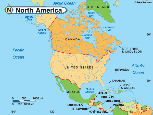 美国海洋面积地图图片