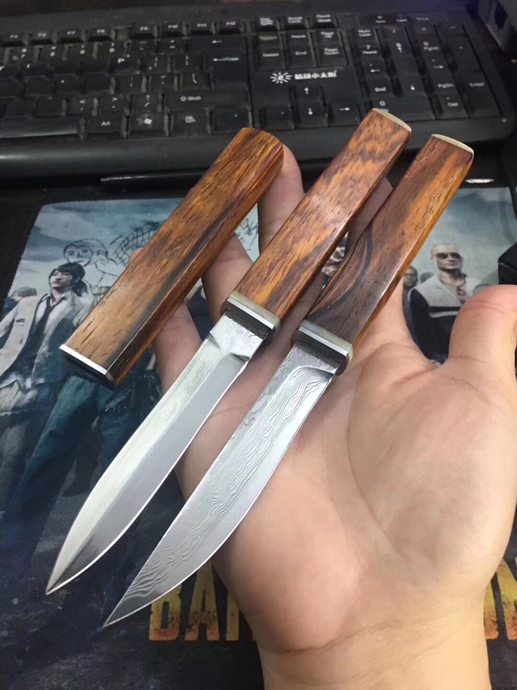 大马士革小珍袖刀 总长:20.5cm,刃长:9.5cm,刃厚:0.