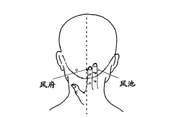 颈椎病按摩部位图图片