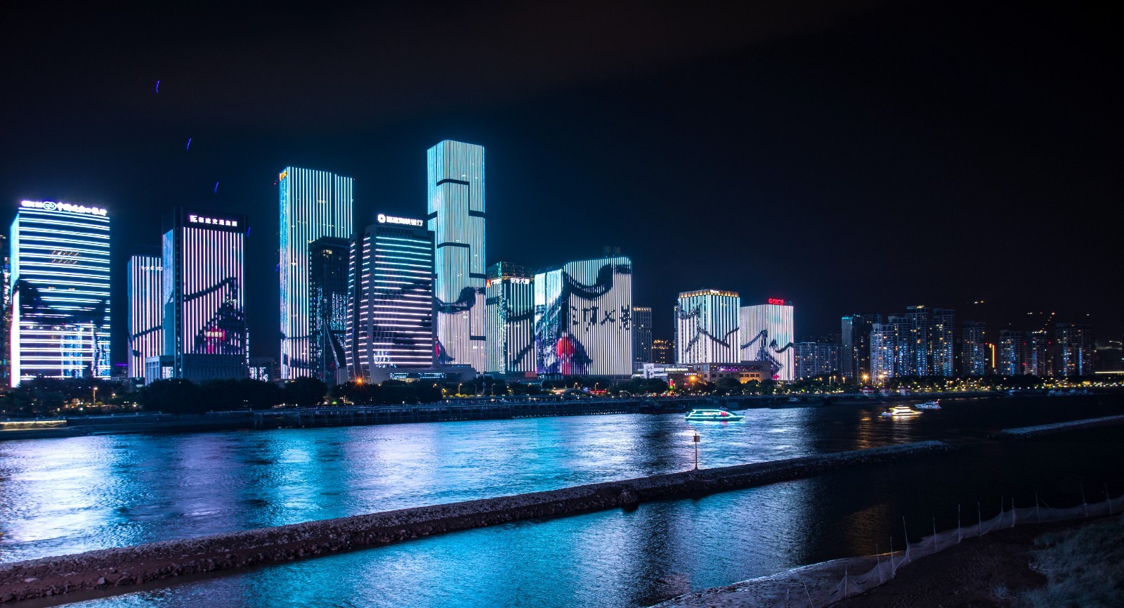 风光摄影:福州市闽江夜景