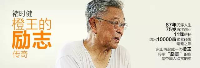 褚橙讲了一个褚时健老当益壮的故事,从此他就不仅仅只是橙子了.