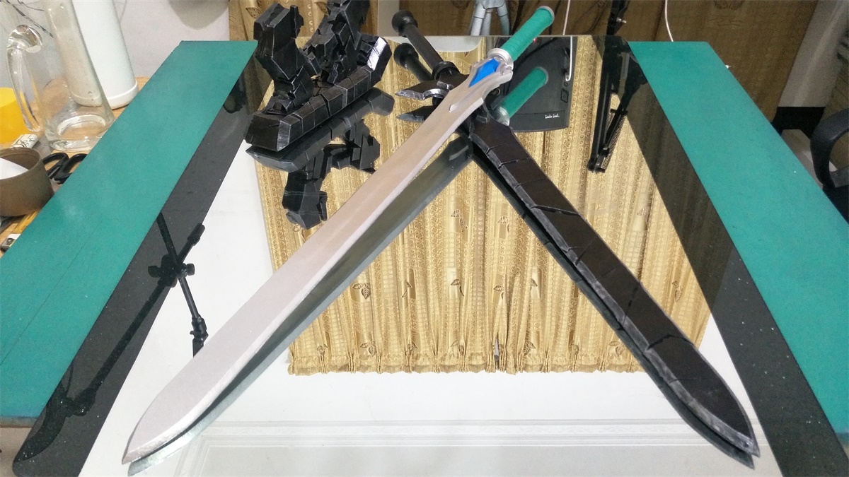 风之伊,刀剑神域亚丝娜细剑闪烁之光道具图纸分享及成品展示