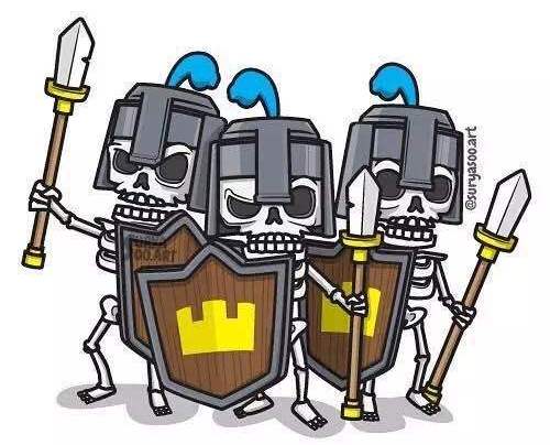 皇室战争:同样是3费史诗卡,骷髅大军和骷髅守卫怎么选?