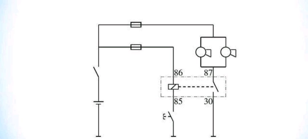 汽车喇叭用继电器,无非是因为喇叭功率过大导致的