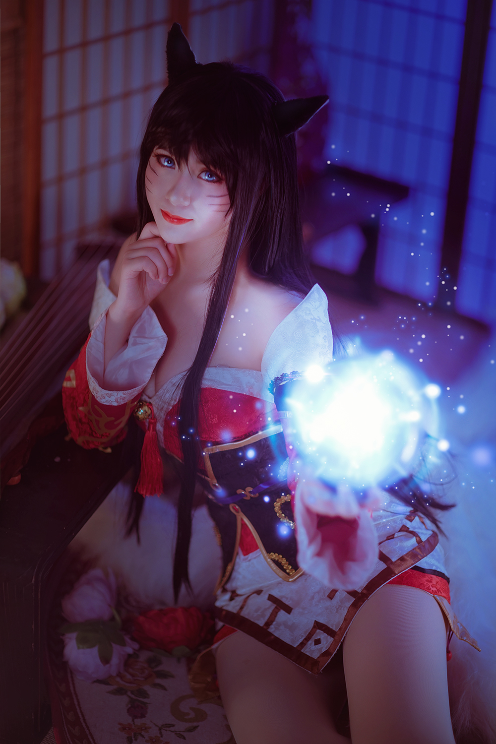 超清甜美少女古装动漫cosplay性感美女英雄联盟阿狸cosplay