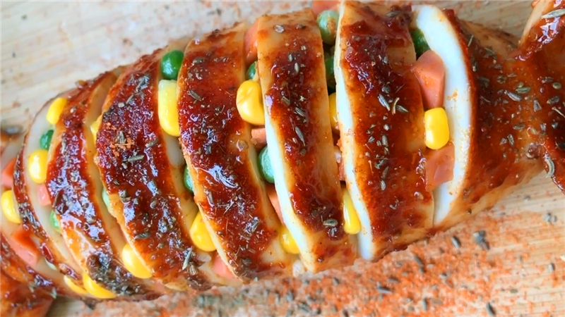 街边美食小吃,鱿鱼包饭的做法和配方,学会就可以去开店了