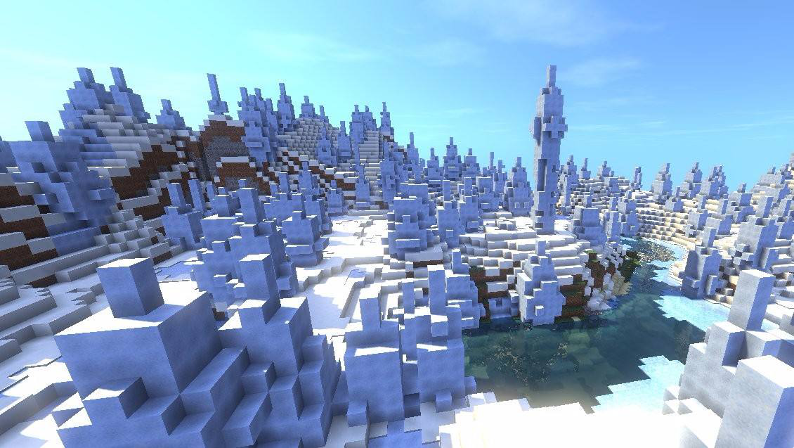 我的世界:4大奇景各有特色,浮空岛不合常理,蘑菇岛只有哞菇牛