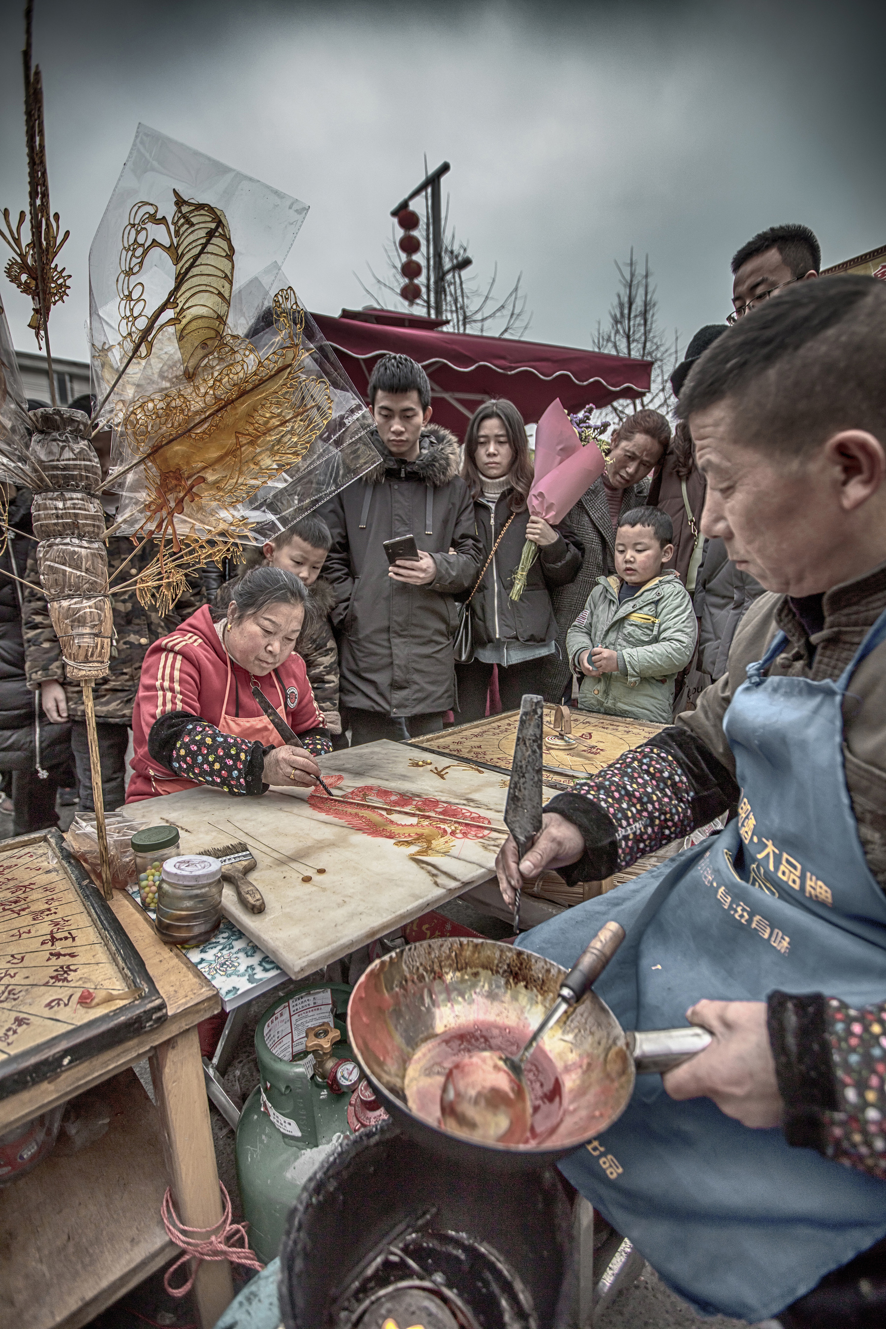 人文纪实摄影:糖画艺人