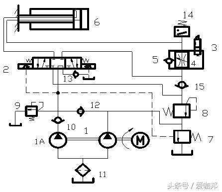 弓锯床g72液压原理图图片