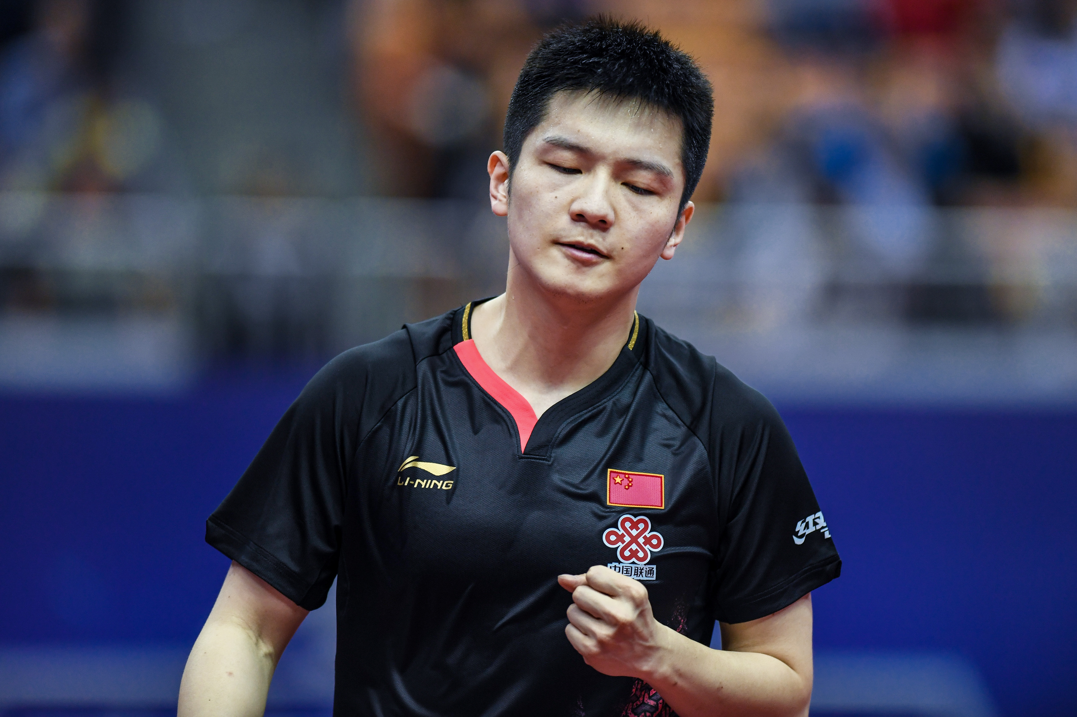 乒乓球——世乒赛直通赛:樊振东胜薛飞