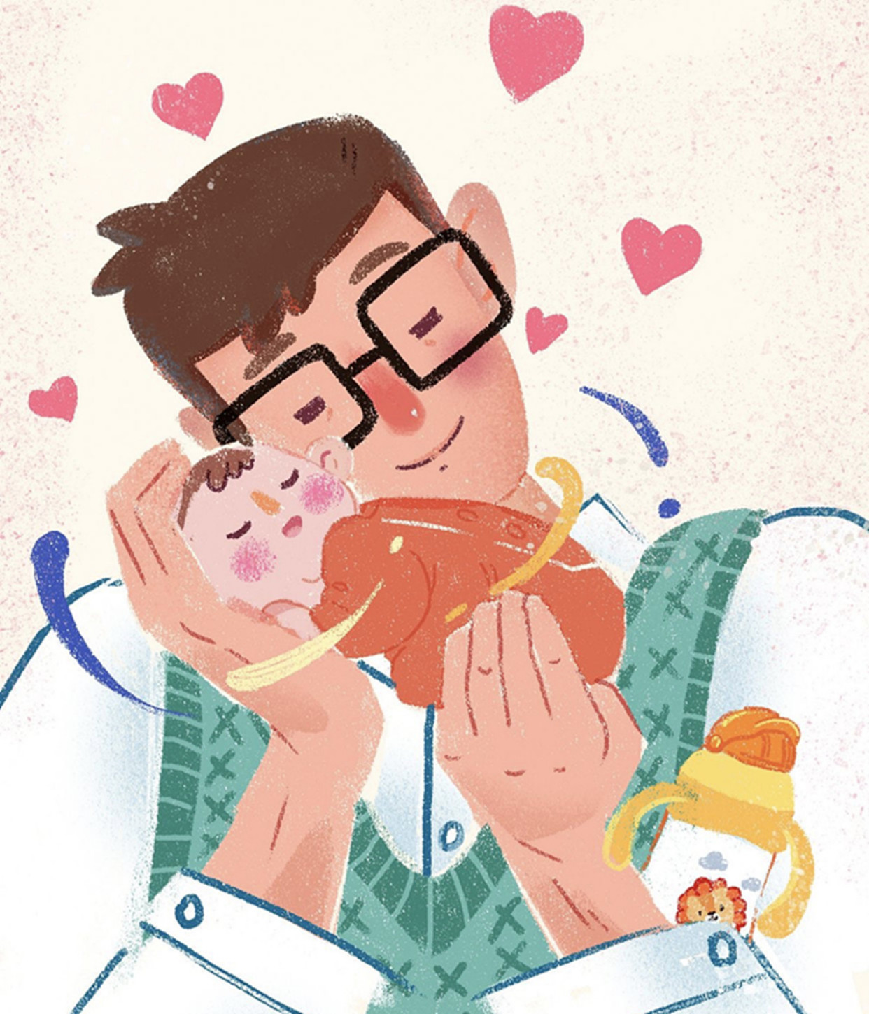 你们有这样的同款爸爸吗?有的话,评论区见