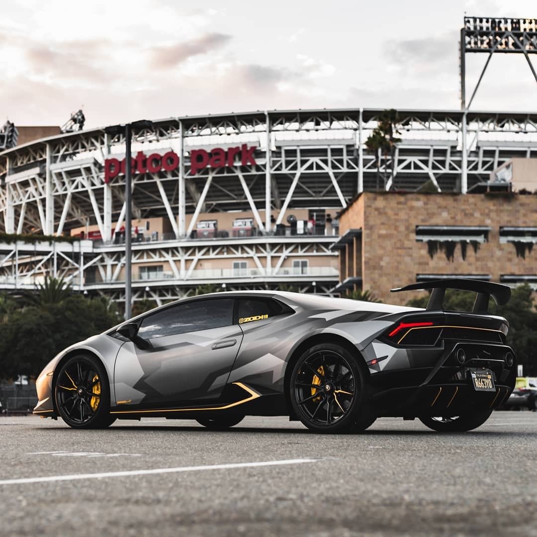 兰博基尼huracan个性拉花涂装,很犀利,很帅!