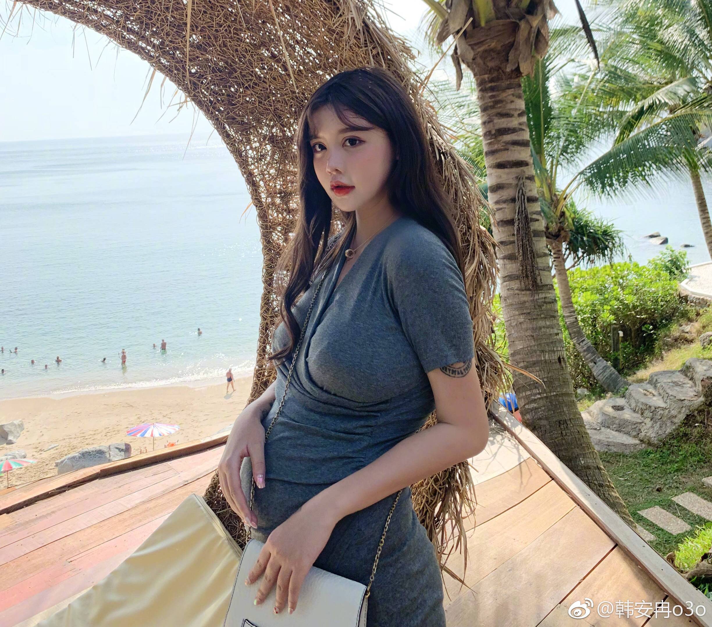 昔日变形记"小公主"韩安冉,已经怀孕成准妈妈,孕照十分美腻