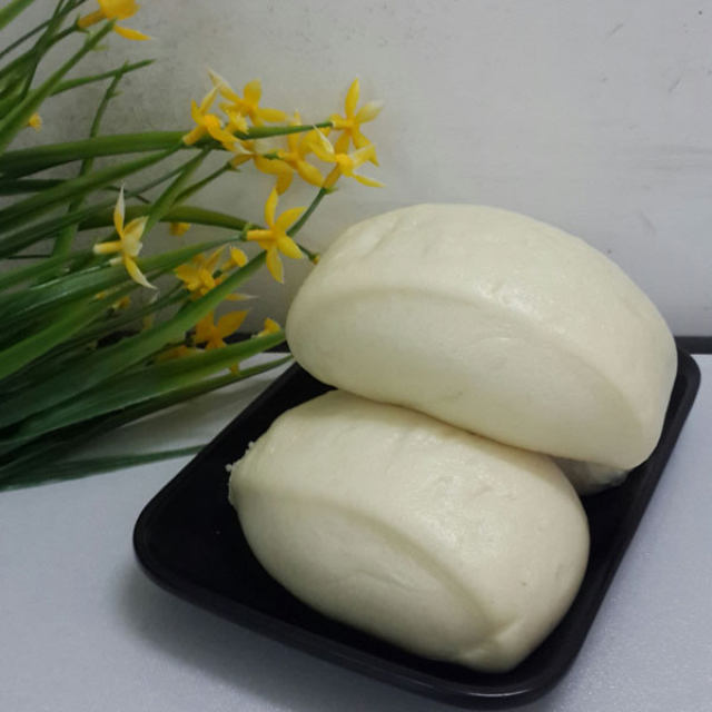 自己蒸的刀切馒头,会和面的就会做