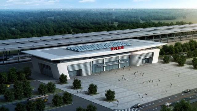 湖北省黄冈市主要的高铁站之一——黄冈东站