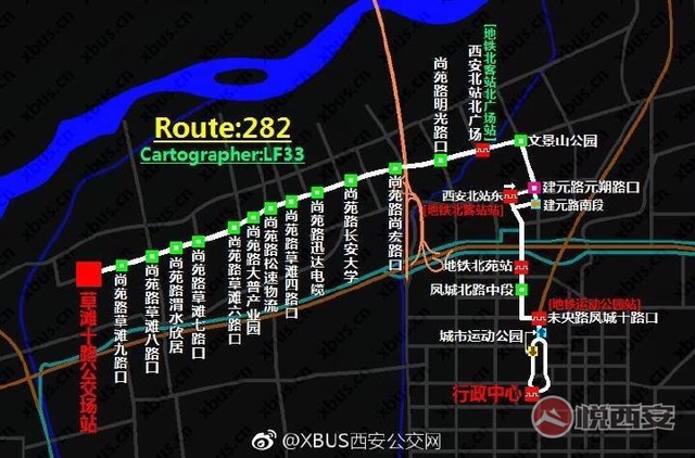 西安公交828路线路图图片