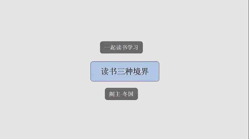 读书中的三种境界