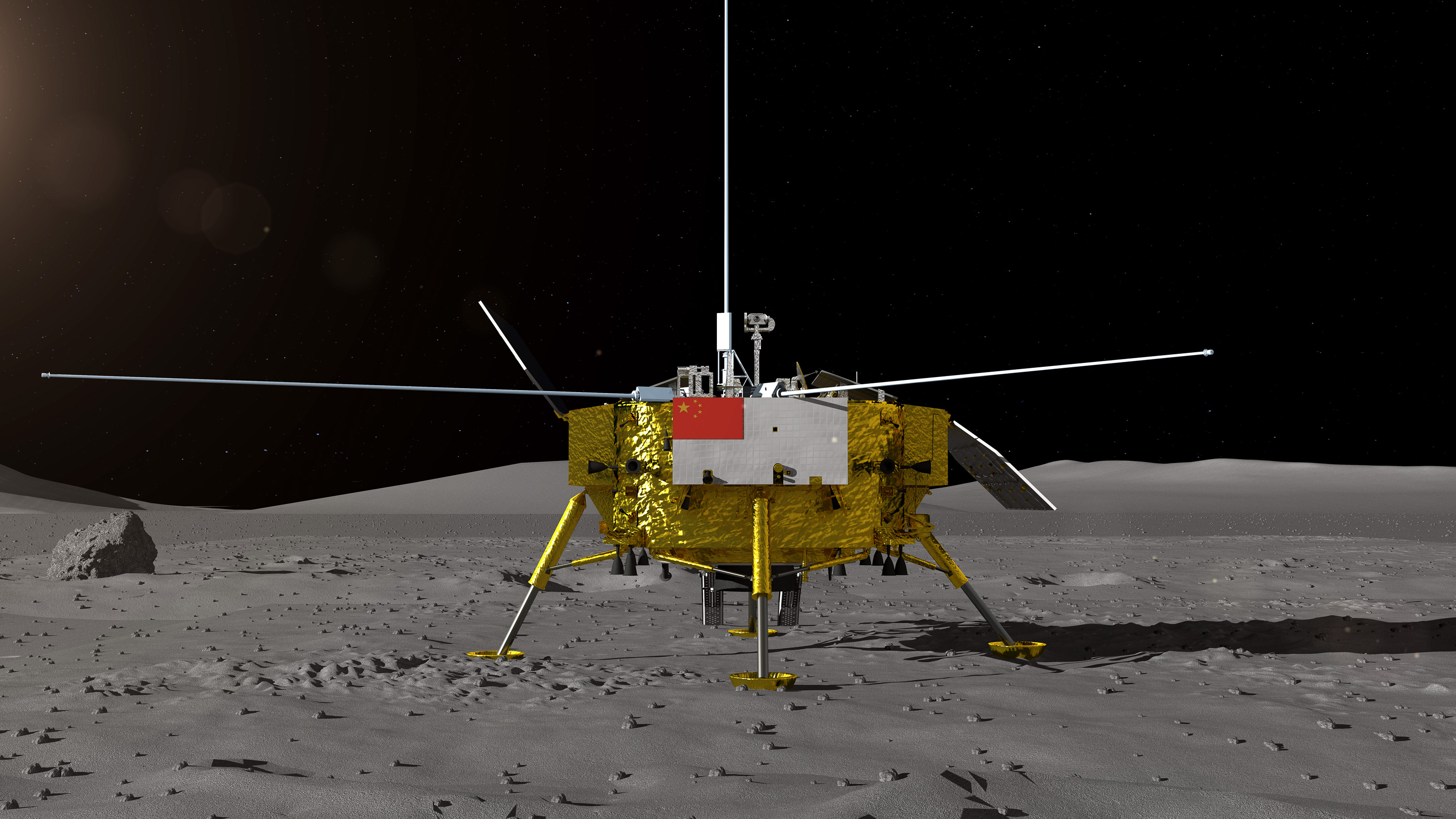 嫦娥四号着陆器和月球车外观设计构型公布 征名活动同步启动(1)
