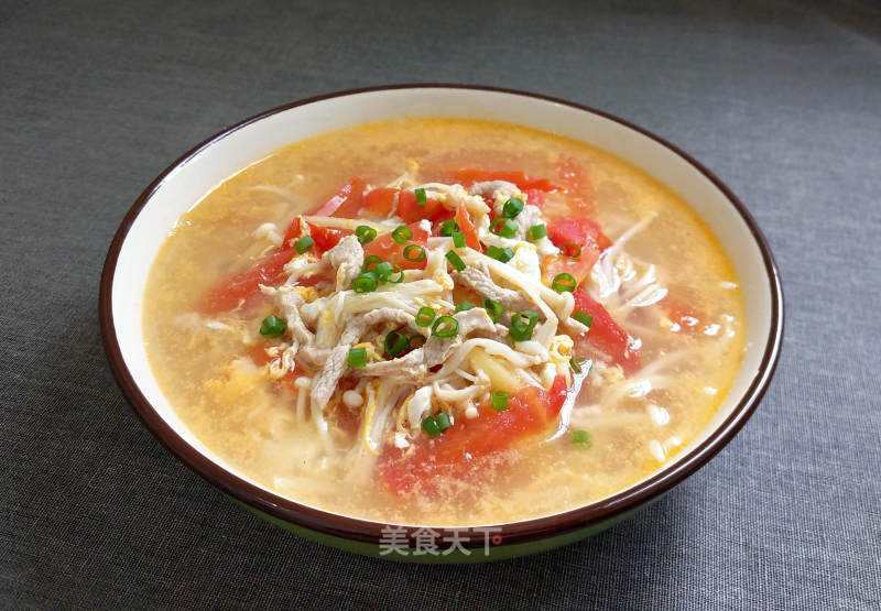 番茄肉丝汤的做法