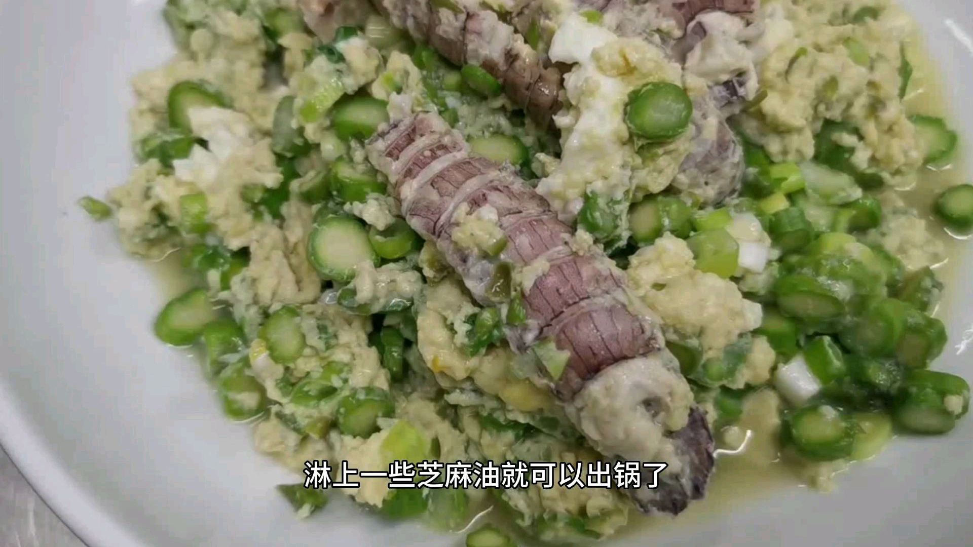 桃花虾芦笋汆鸡蛋,不一样的春季美味,鲜香清淡,简单家常!