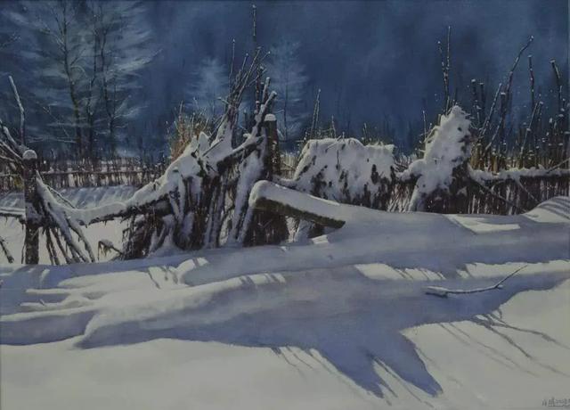 东北师范大学美术学院,肖明教授水彩画作品欣赏