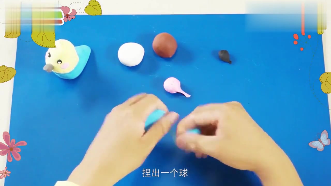 动漫壁纸:用彩泥捏出不一样的小鹦鹉,快来学习吧