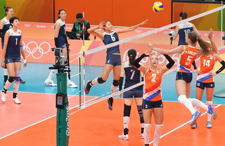 里约奥运会女排小组赛中国vs荷兰现场图集