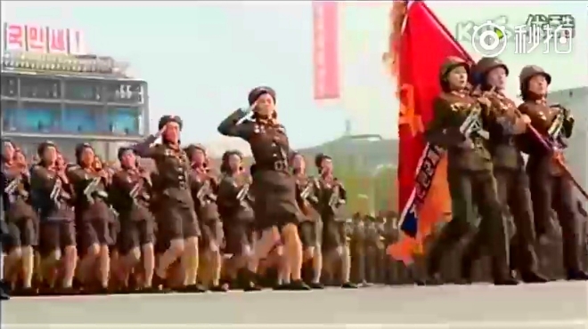 朝鲜女兵vs韩国女兵