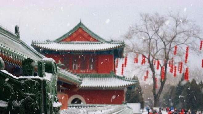 [图]实拍北京雪中美景：京城大雪纷飞，处处诗情画意，如痴如醉