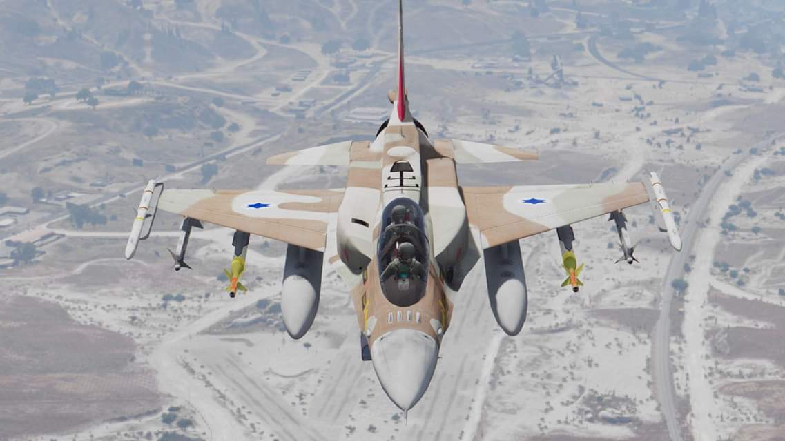 以色列空军f-16i block70战斗机(保形油箱)